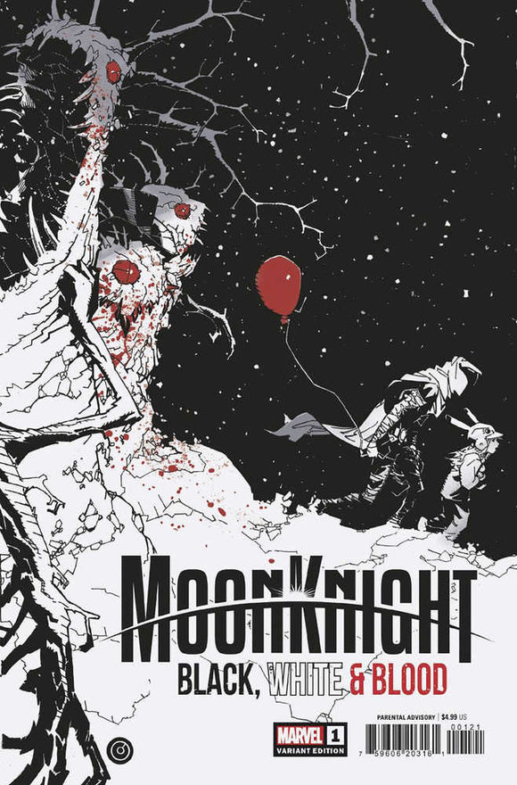 Moon Knight Black White Blood #1 (Of 4) Bachalo Variant