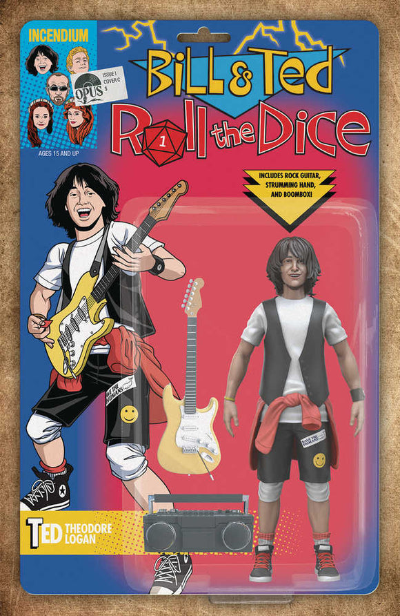 Bill & Ted Roll Dice #1 Cover C 5 Copy Variant Edition Action Figure