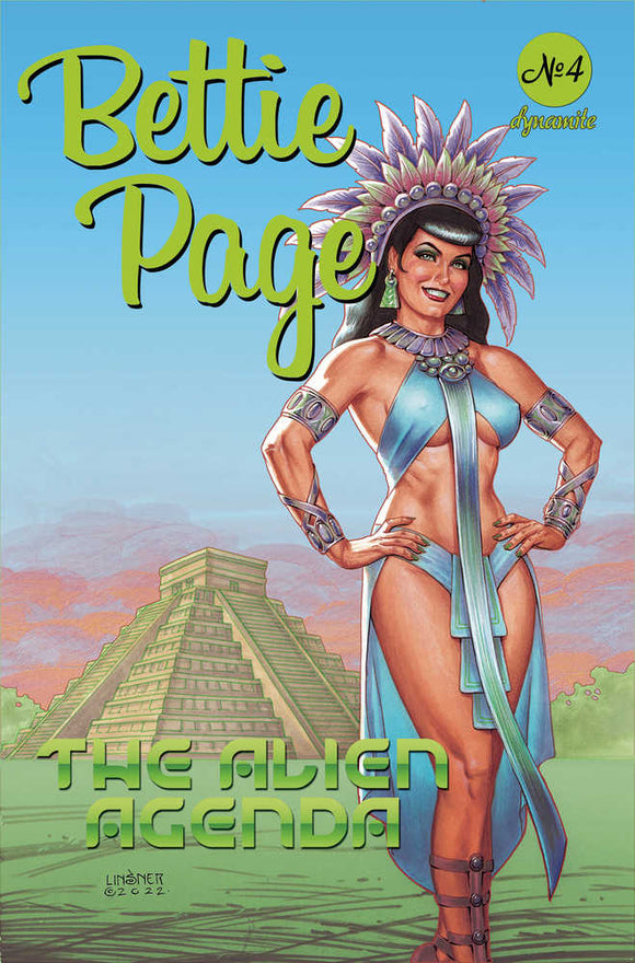 Bettie Page Alien Agenda #4 Cover A Linsner