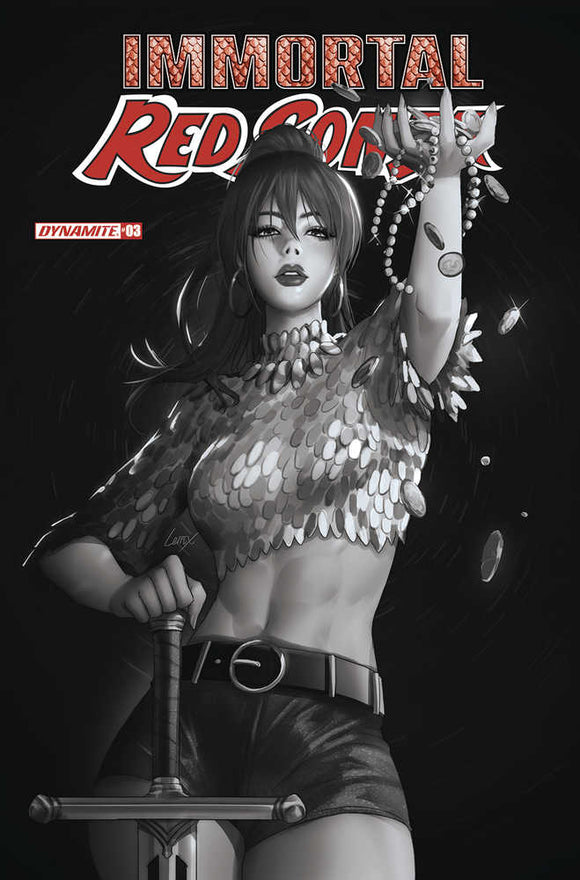 Immortal Red Sonja #3 Cover F 10 Copy Variant Edition Leirix Black & White