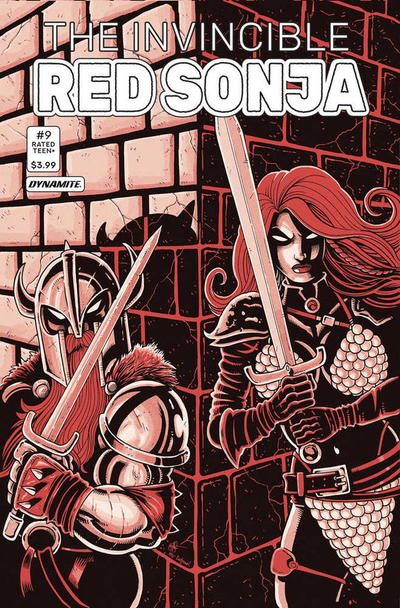 Invincible Red Sonja #9 Cover N Foc Teenage Mutant Ninja Turtles Homage Haeser