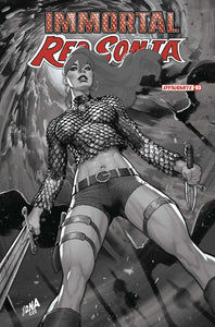 Immortal Red Sonja #3 Cover O Foc Nakayama Black & White