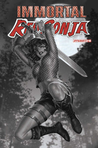 Immortal Red Sonja #3 Cover P 7 Copy Foc Variant Edition Yoon Black & White